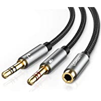 UGREEN Cable Separador de Audio y Micrófono- Adaptador Auriculares y Micrófono con Carcasa de Aluminio- Cable Splitter…